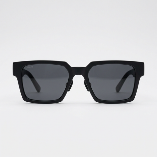Lunettes de soleil Atlas en acétate noir monad